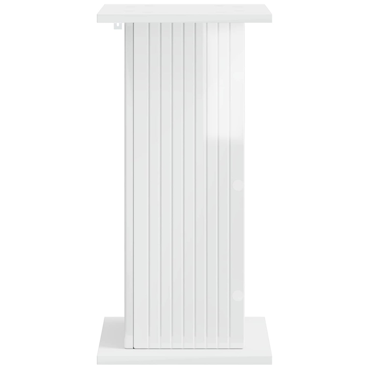 Plant Stand 2 pcs High Gloss White 30.5 x 30 x 60.5 cm