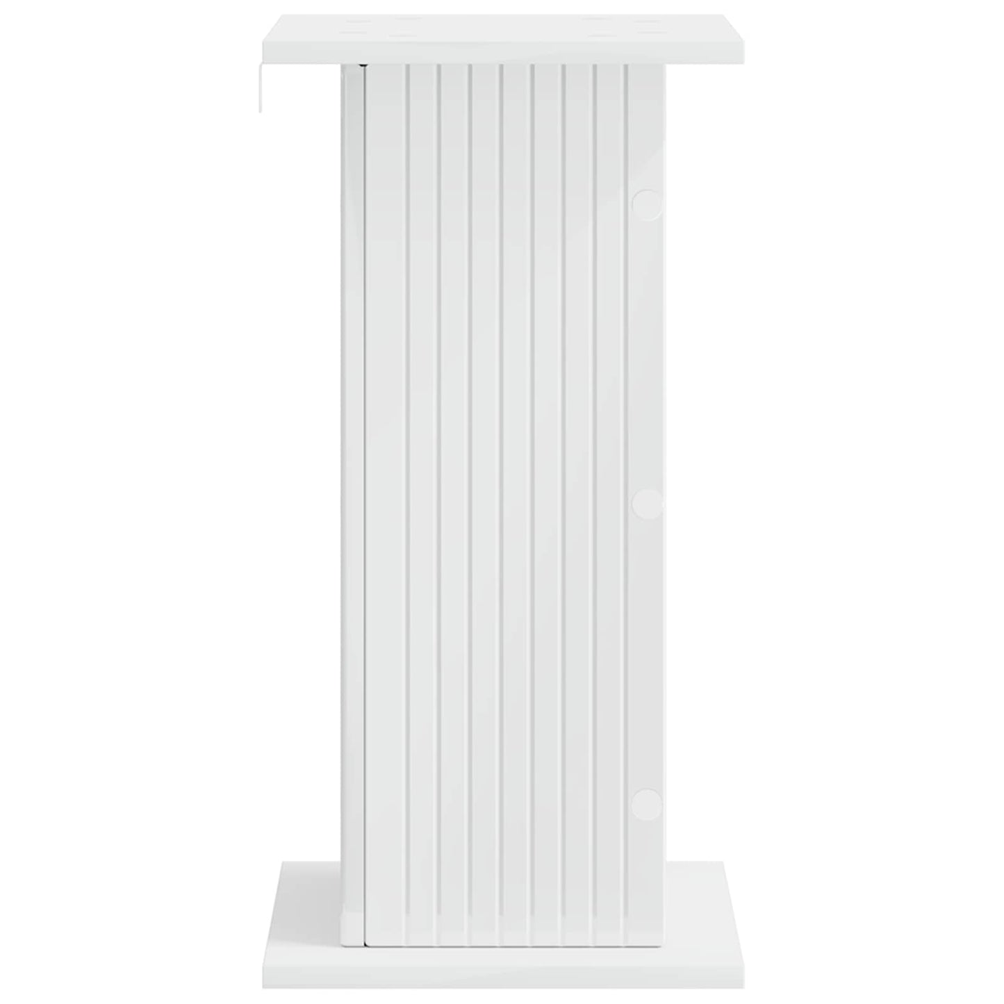 Plant Stand 2 pcs High Gloss White 30.5 x 30 x 60.5 cm