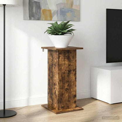 Plant Stand Smoked Oak 30.5 x 30 x 60.5 cm Engineered Wood