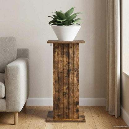 Plant Stand Smoked Oak 30.5 x 30 x 60.5 cm Engineered Wood