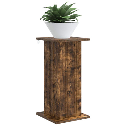 Plant Stand Smoked Oak 30.5 x 30 x 60.5 cm Engineered Wood