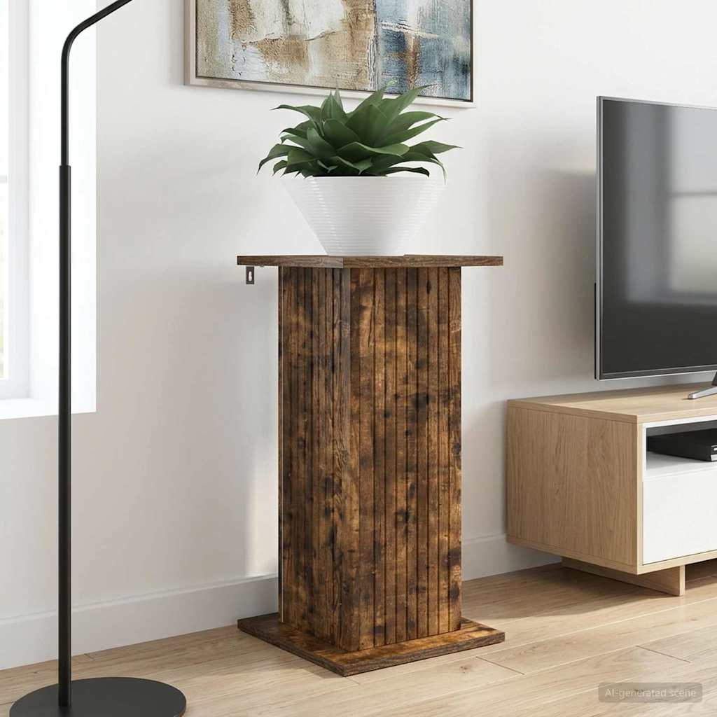 Plant Stand 2 pcs Smoked Oak 30.5 x 30 x 60.5 cm