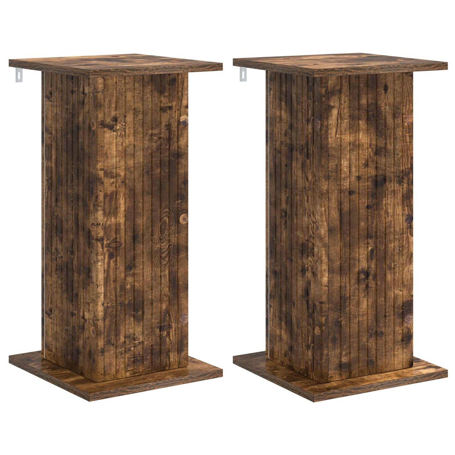 Plant Stand 2 pcs Smoked Oak 30.5 x 30 x 60.5 cm