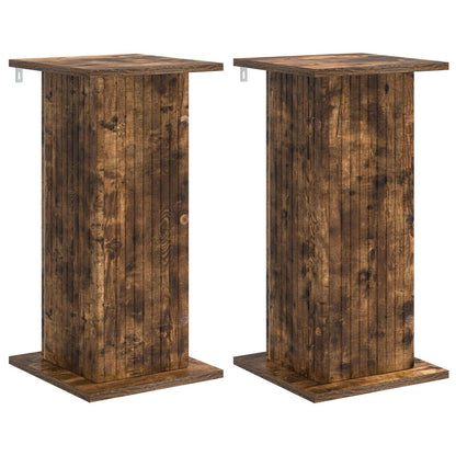 Plant Stand 2 pcs Smoked Oak 30.5 x 30 x 60.5 cm