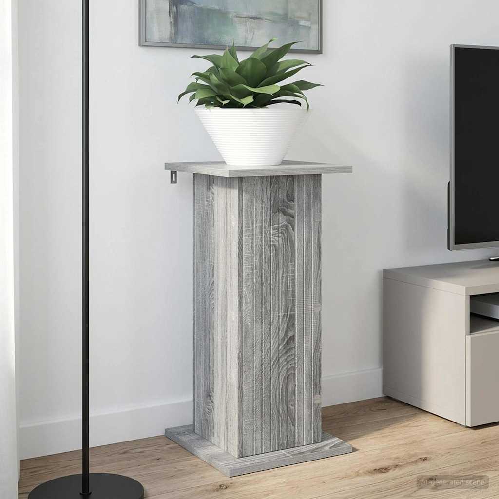 Plant Stand 2 pcs Grey Sonoma 30.5 x 30 x 60.5 cm