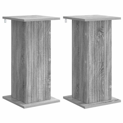 Plant Stand 2 pcs Grey Sonoma 30.5 x 30 x 60.5 cm
