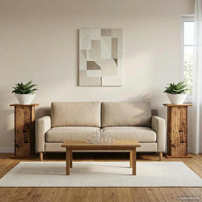 Plant Stand 2 pcs Old Wood 30.5 x 30 x 60.5 cm Engineered Wood