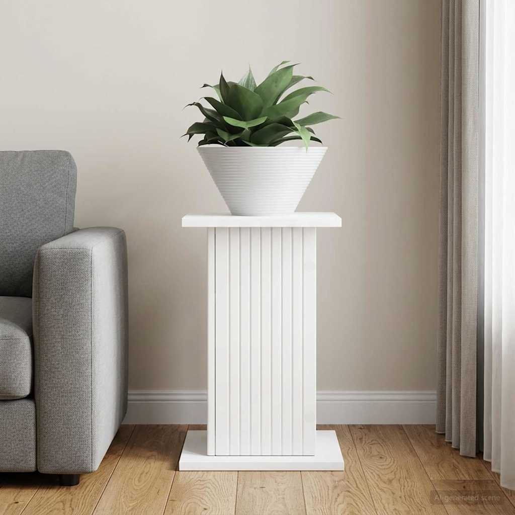 Plant Stand White 30.5 x 30 x 43 cm Engineered Wood