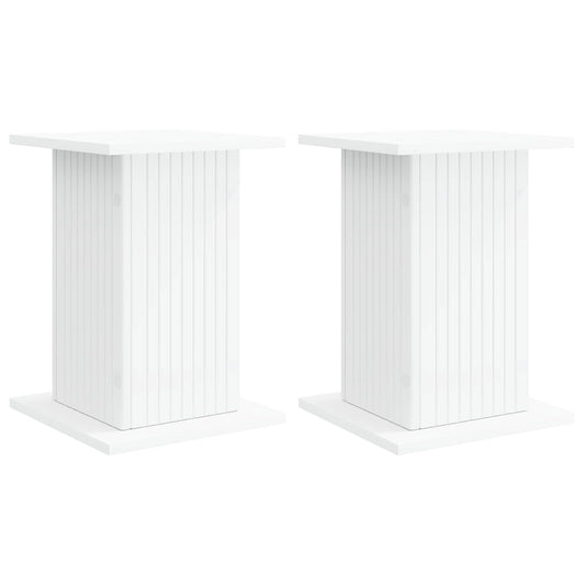 Plant Stand 2 pcs White 30.5 x 30 x 43 cm Engineered Wood