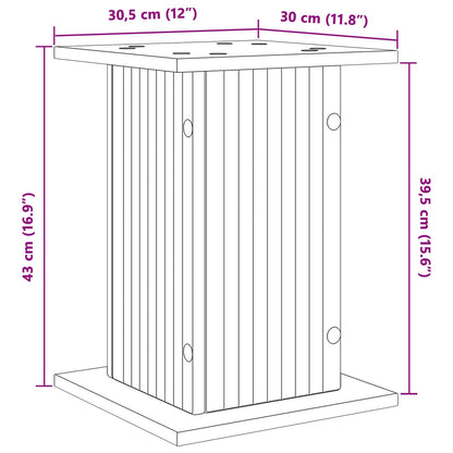 Plant Stand 2 pcs White 30.5 x 30 x 43 cm Engineered Wood