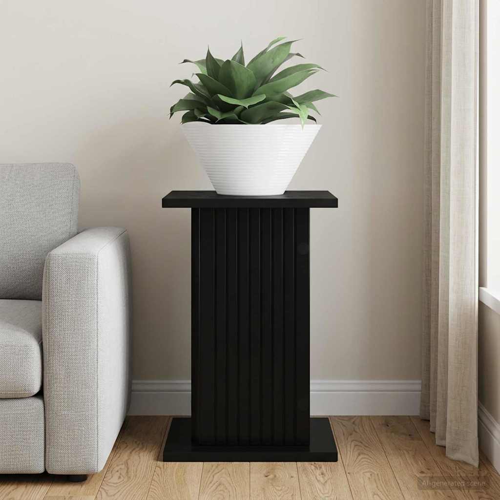 Plant Stand Black 30.5 x 30 x 43 cm Engineered Wood