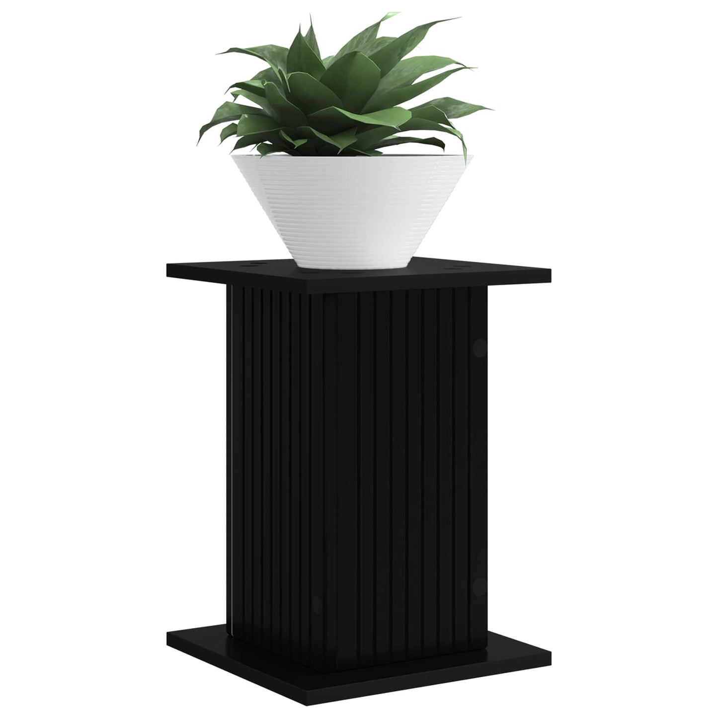Plant Stand 2 pcs Black 30.5 x 30 x 43 cm Engineered Wood