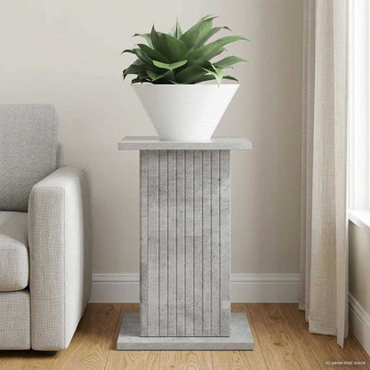 Plant Stand Concrete Grey 30.5 x 30 x 43 cm Engineered Wood