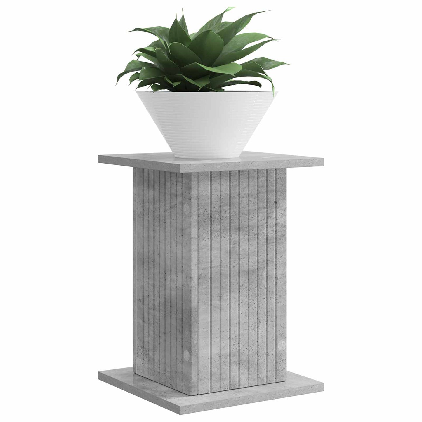 Plant Stand Concrete Grey 30.5 x 30 x 43 cm Engineered Wood