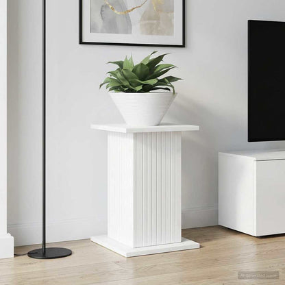 Plant Stand 2 pcs High Gloss White 30.5 x 30 x 43 cm