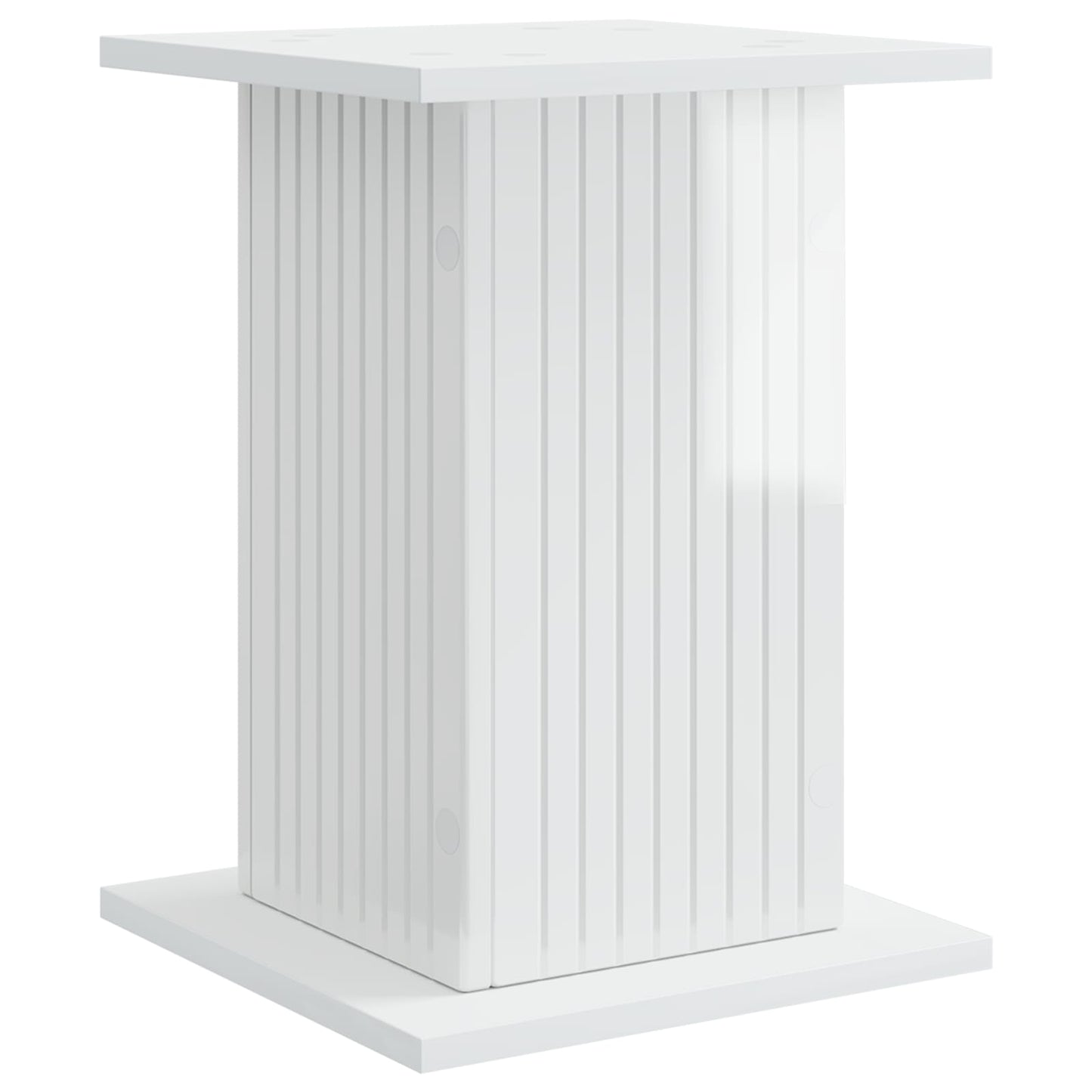 Plant Stand 2 pcs High Gloss White 30.5 x 30 x 43 cm