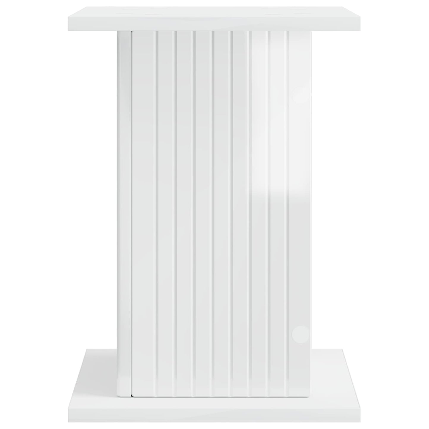 Plant Stand 2 pcs High Gloss White 30.5 x 30 x 43 cm