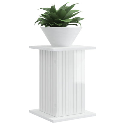 Plant Stand 2 pcs High Gloss White 30.5 x 30 x 43 cm