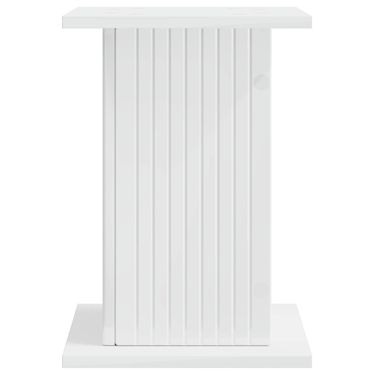 Plant Stand 2 pcs High Gloss White 30.5 x 30 x 43 cm