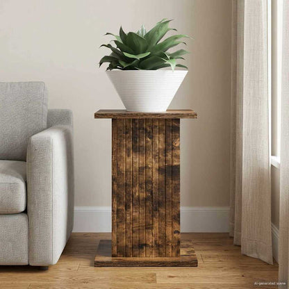 Plant Stand Smoked Oak 30.5 x 30 x 43 cm Engineered Wood