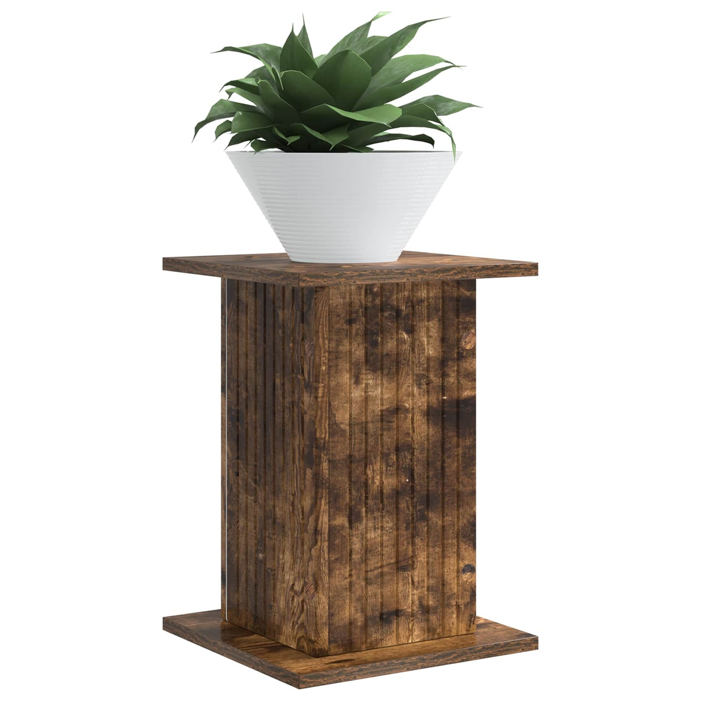 Plant Stand Smoked Oak 30.5 x 30 x 43 cm Engineered Wood