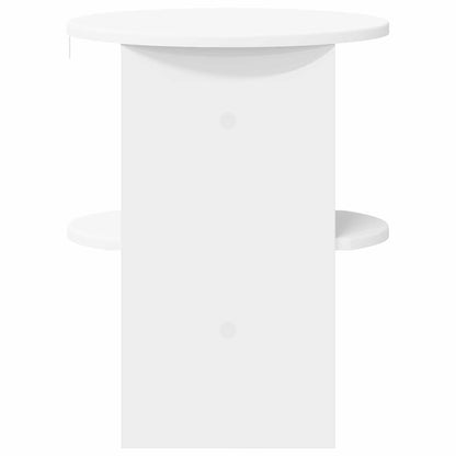 Side Cabinet White Ø40 x 50 cm Engineered Wood