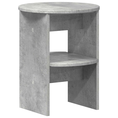 Side Cabinet 2 pcs Concrete Grey Ø40 x 50 cm Engineered Wood