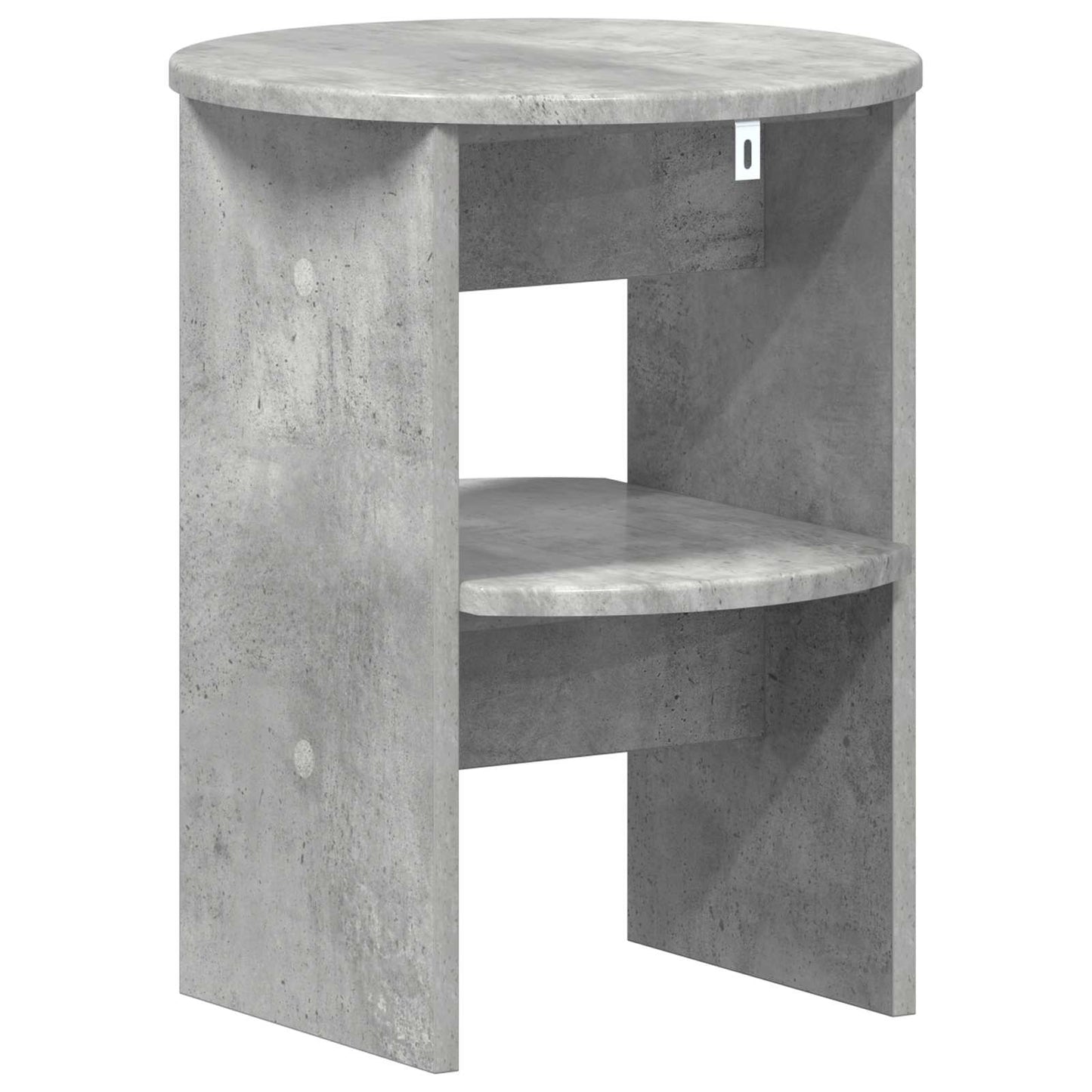 Side Cabinet 2 pcs Concrete Grey Ø40 x 50 cm Engineered Wood