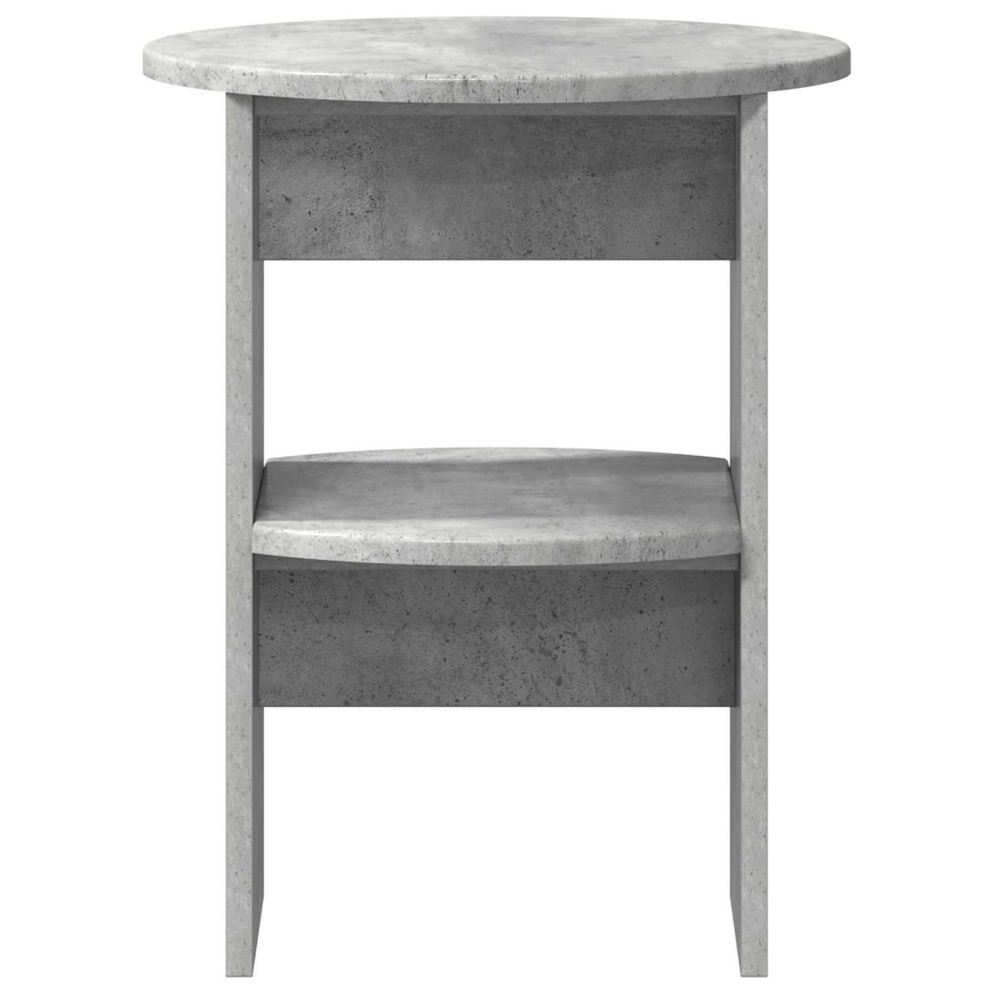 Side Cabinet 2 pcs Concrete Grey Ø40 x 50 cm Engineered Wood