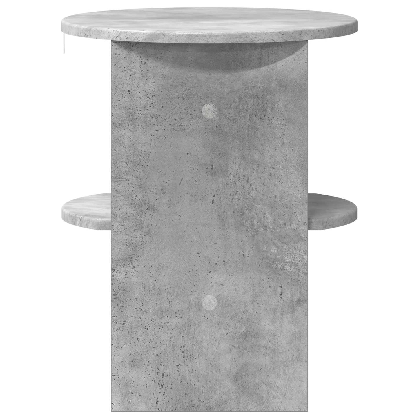 Side Cabinet 2 pcs Concrete Grey Ø40 x 50 cm Engineered Wood