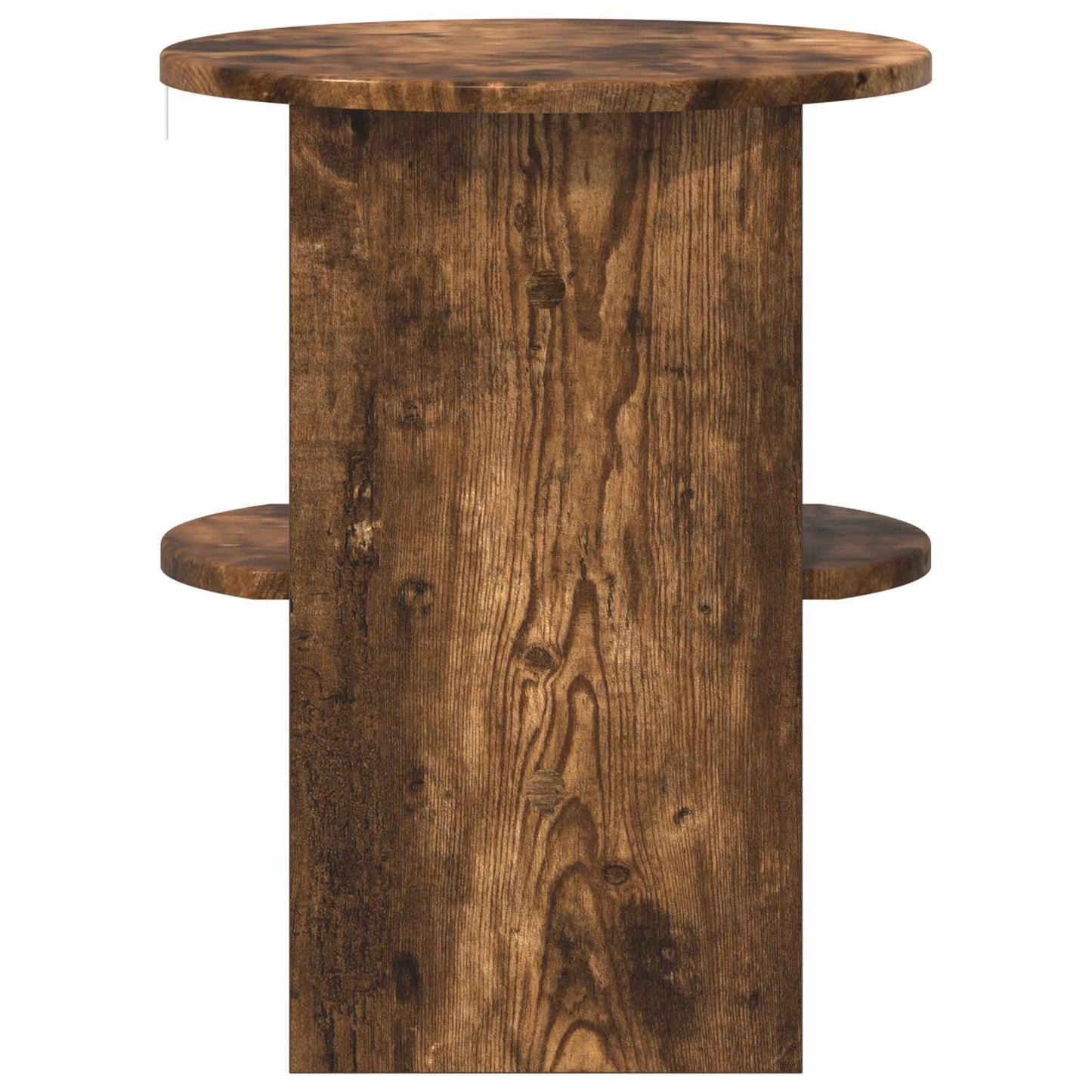 Side Cabinet Smoked Oak Ø40 x 50 cm Engineered Wood