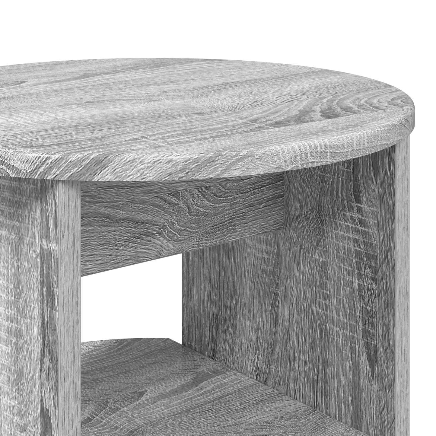 Side Cabinet Grey Sonoma Ø40 x 50 cm Engineered Wood