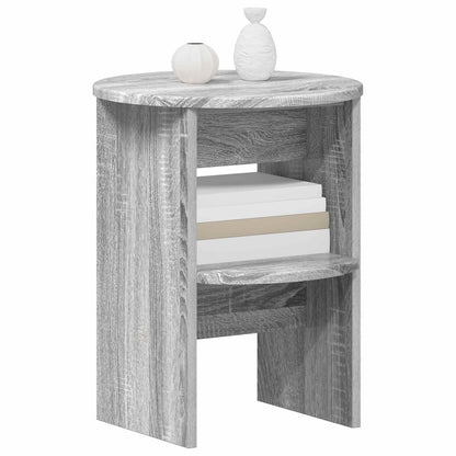 Side Cabinet Grey Sonoma Ø40 x 50 cm Engineered Wood