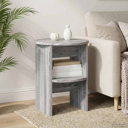 Side Cabinet 2 pcs Grey Sonoma Ø40 x 50 cm Engineered Wood