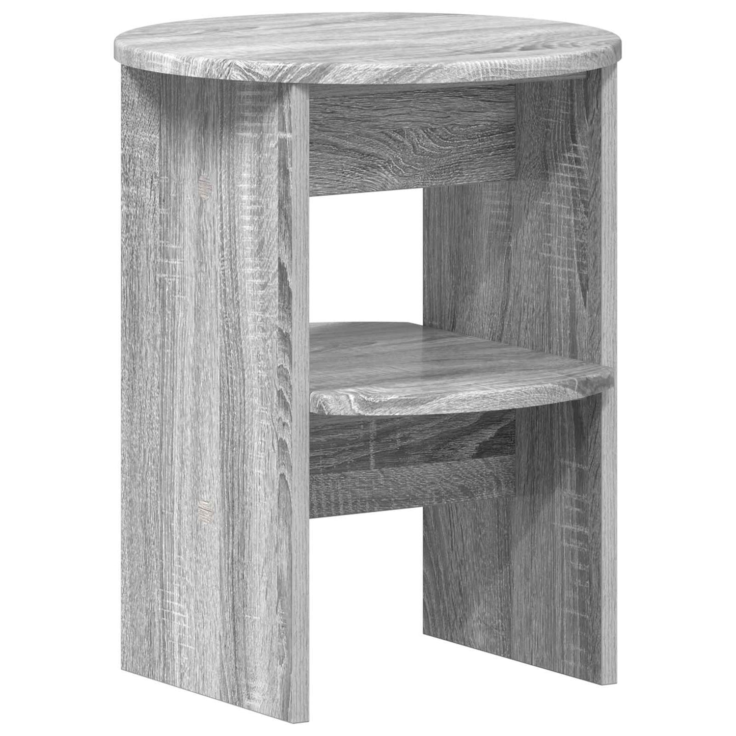 Side Cabinet 2 pcs Grey Sonoma Ø40 x 50 cm Engineered Wood