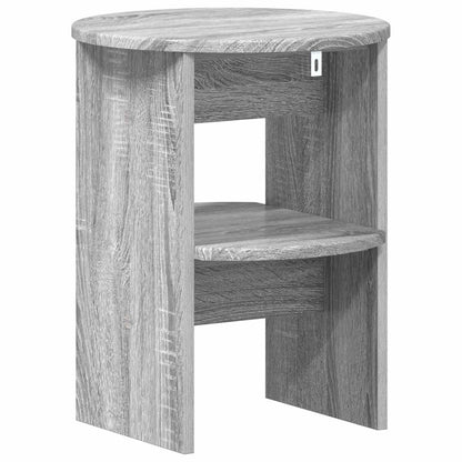Side Cabinet 2 pcs Grey Sonoma Ø40 x 50 cm Engineered Wood