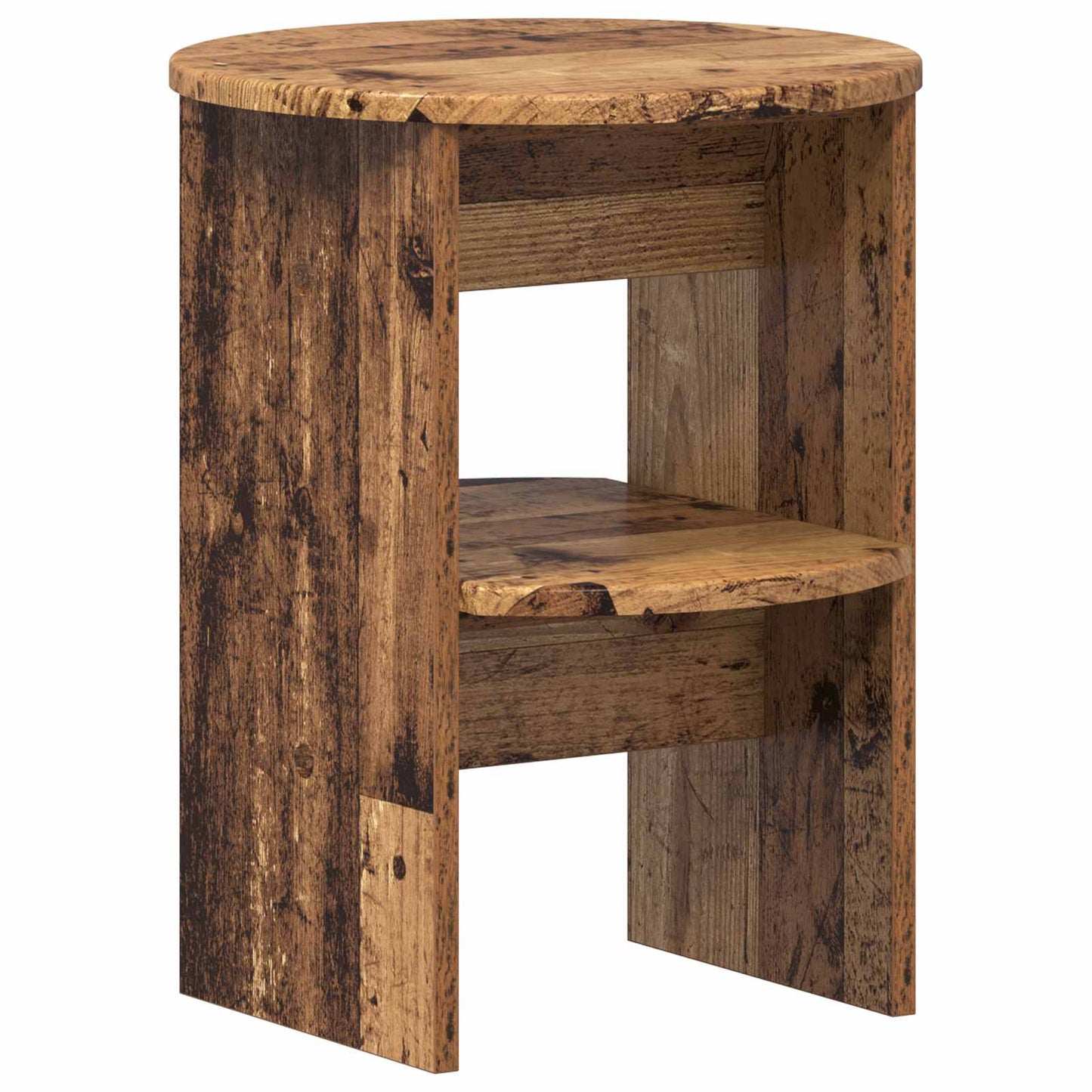 Side Cabinet 2 pcs Old Wood Ø40 x 50 cm Engineered Wood
