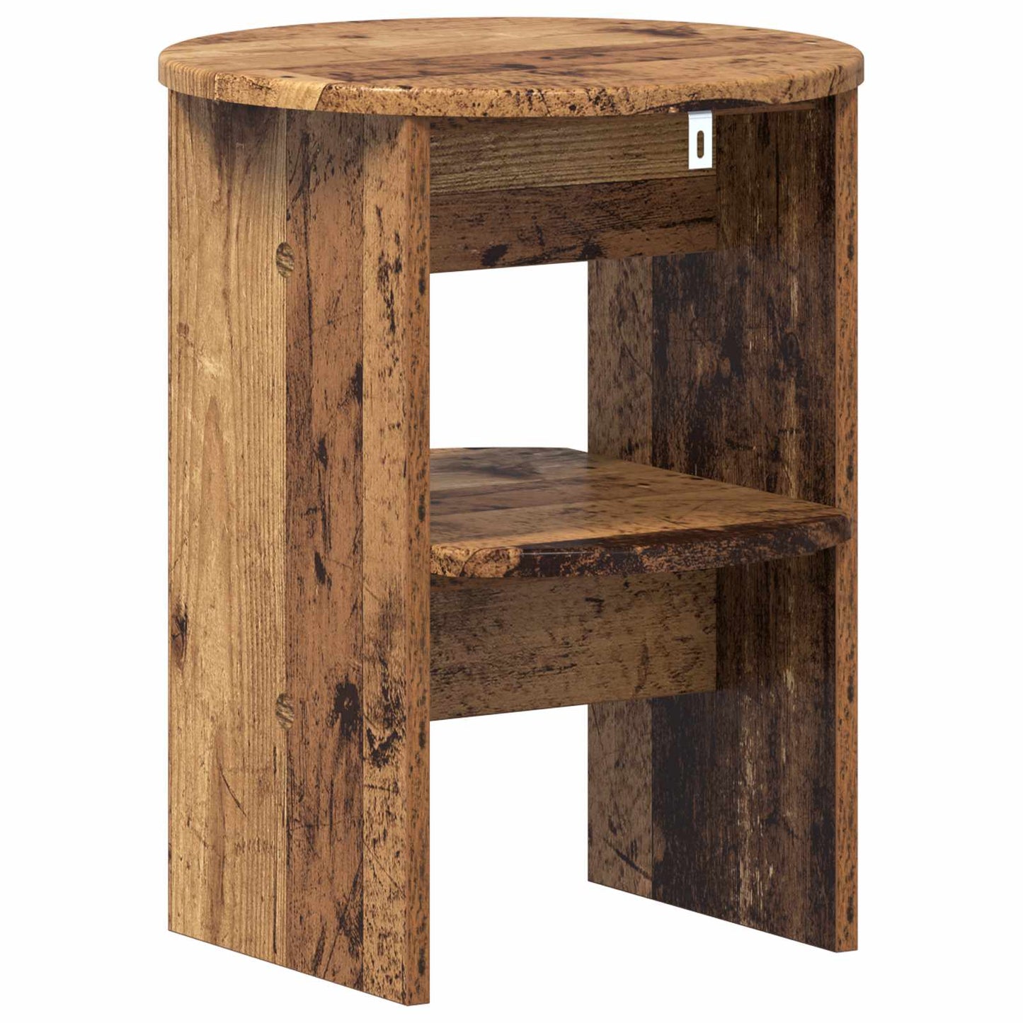 Side Cabinet 2 pcs Old Wood Ø40 x 50 cm Engineered Wood