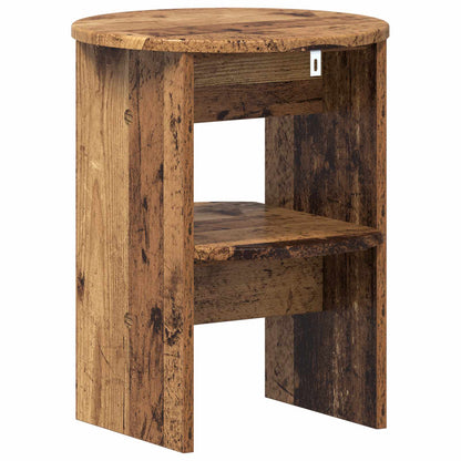 Side Cabinet 2 pcs Old Wood Ø40 x 50 cm Engineered Wood