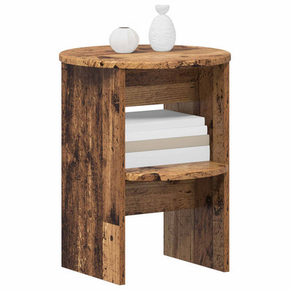 Side Cabinet 2 pcs Old Wood Ø40 x 50 cm Engineered Wood