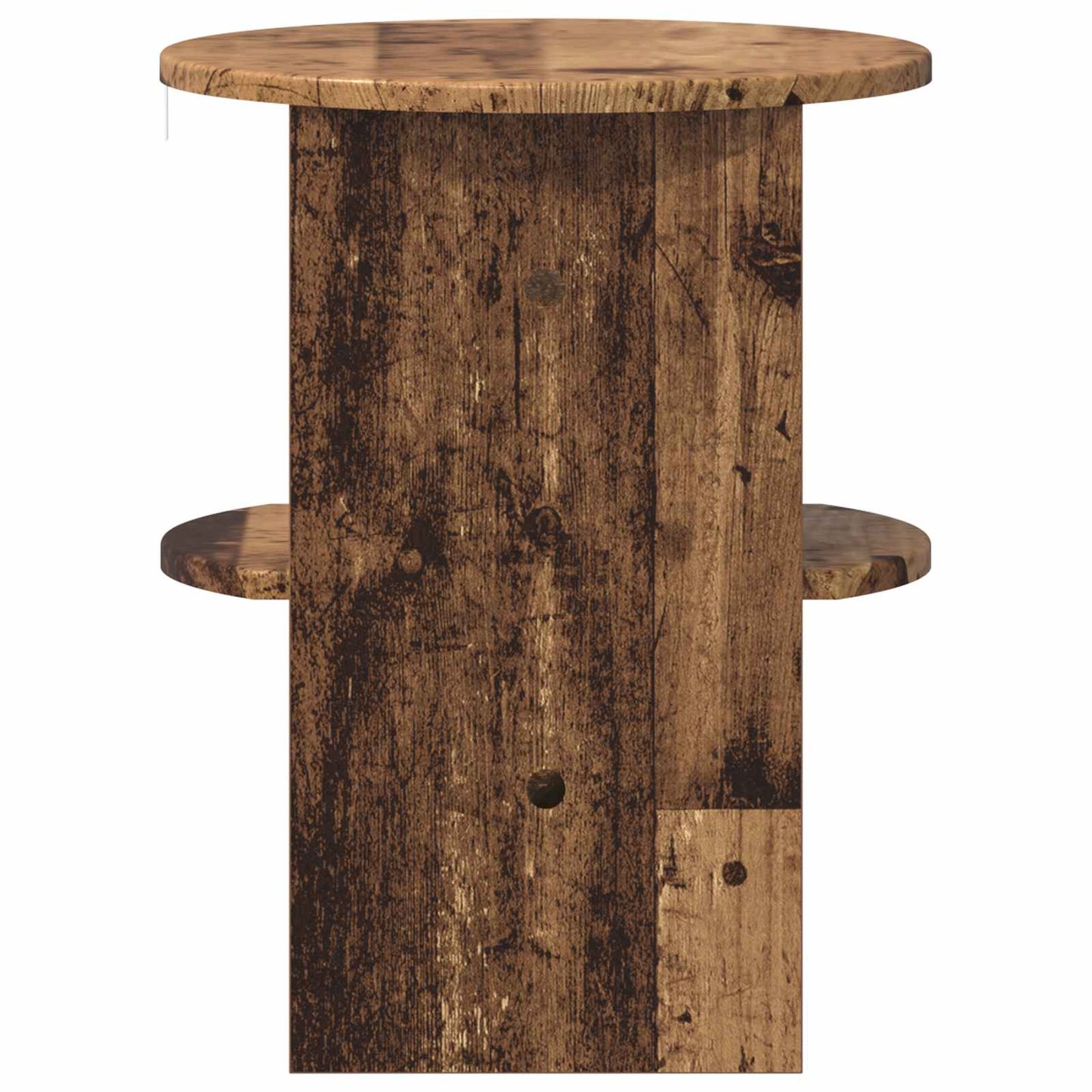 Side Cabinet 2 pcs Old Wood Ø40 x 50 cm Engineered Wood