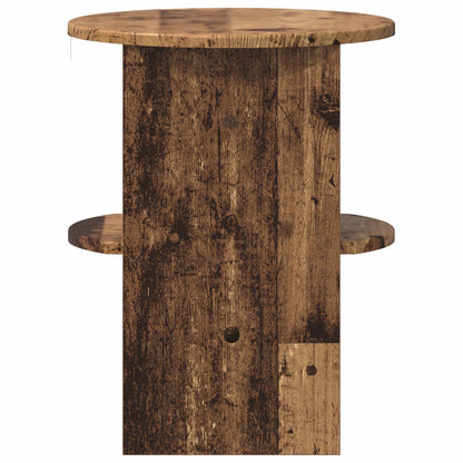Side Cabinet 2 pcs Old Wood Ø40 x 50 cm Engineered Wood