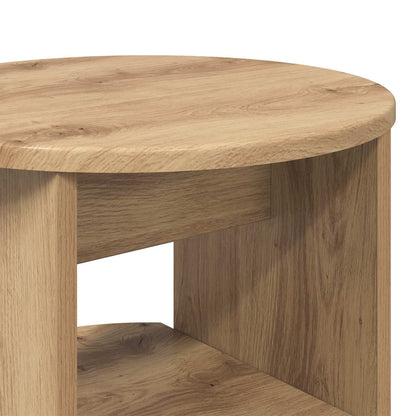 Side Cabinet 2 pcs Artisan Oak Ø40 x 50 cm Engineered Wood