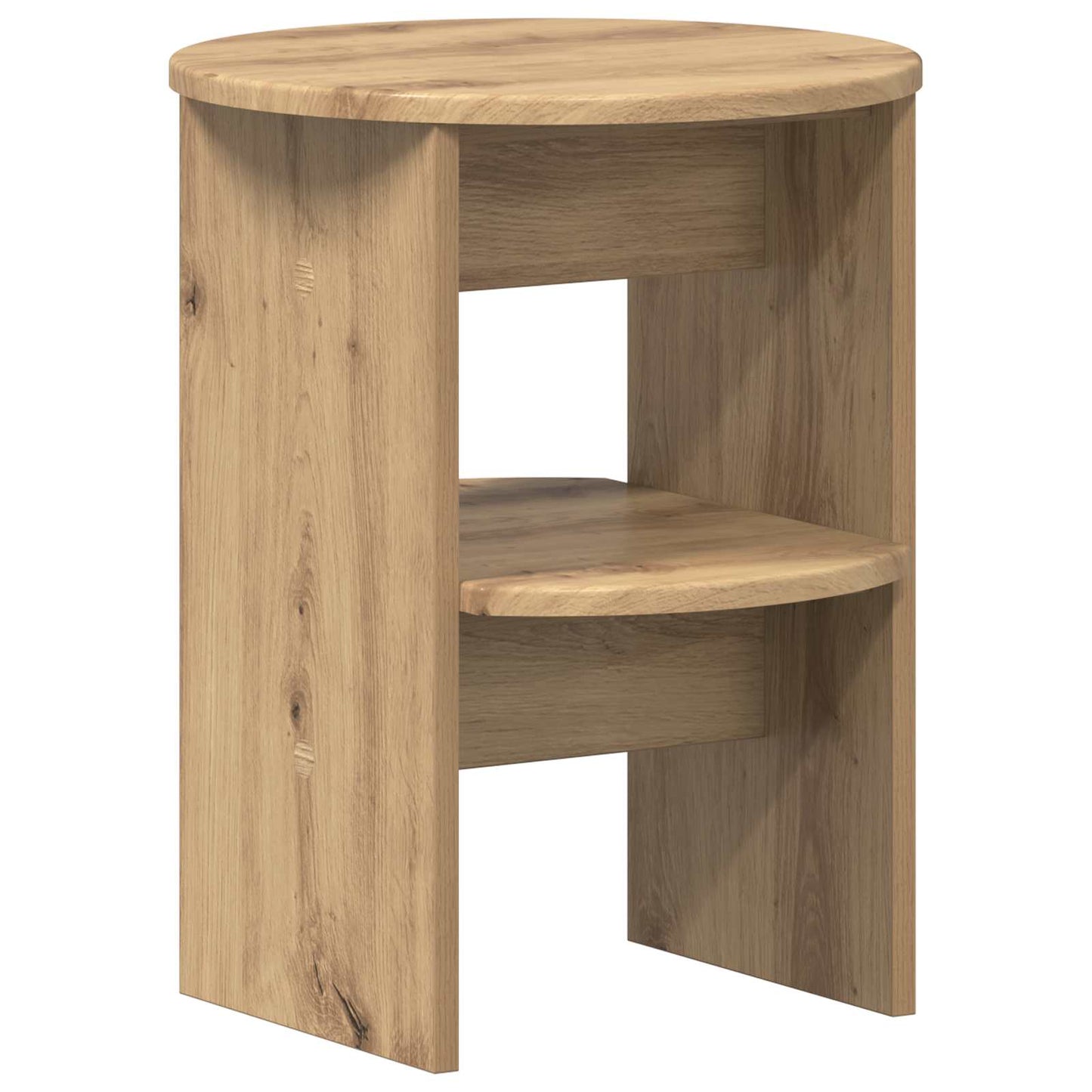 Side Cabinet 2 pcs Artisan Oak Ø40 x 50 cm Engineered Wood