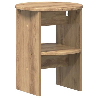 Side Cabinet 2 pcs Artisan Oak Ø40 x 50 cm Engineered Wood
