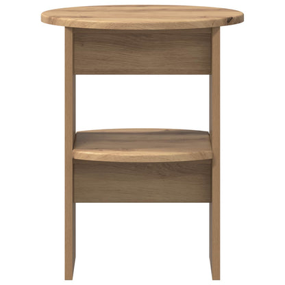 Side Cabinet 2 pcs Artisan Oak Ø40 x 50 cm Engineered Wood