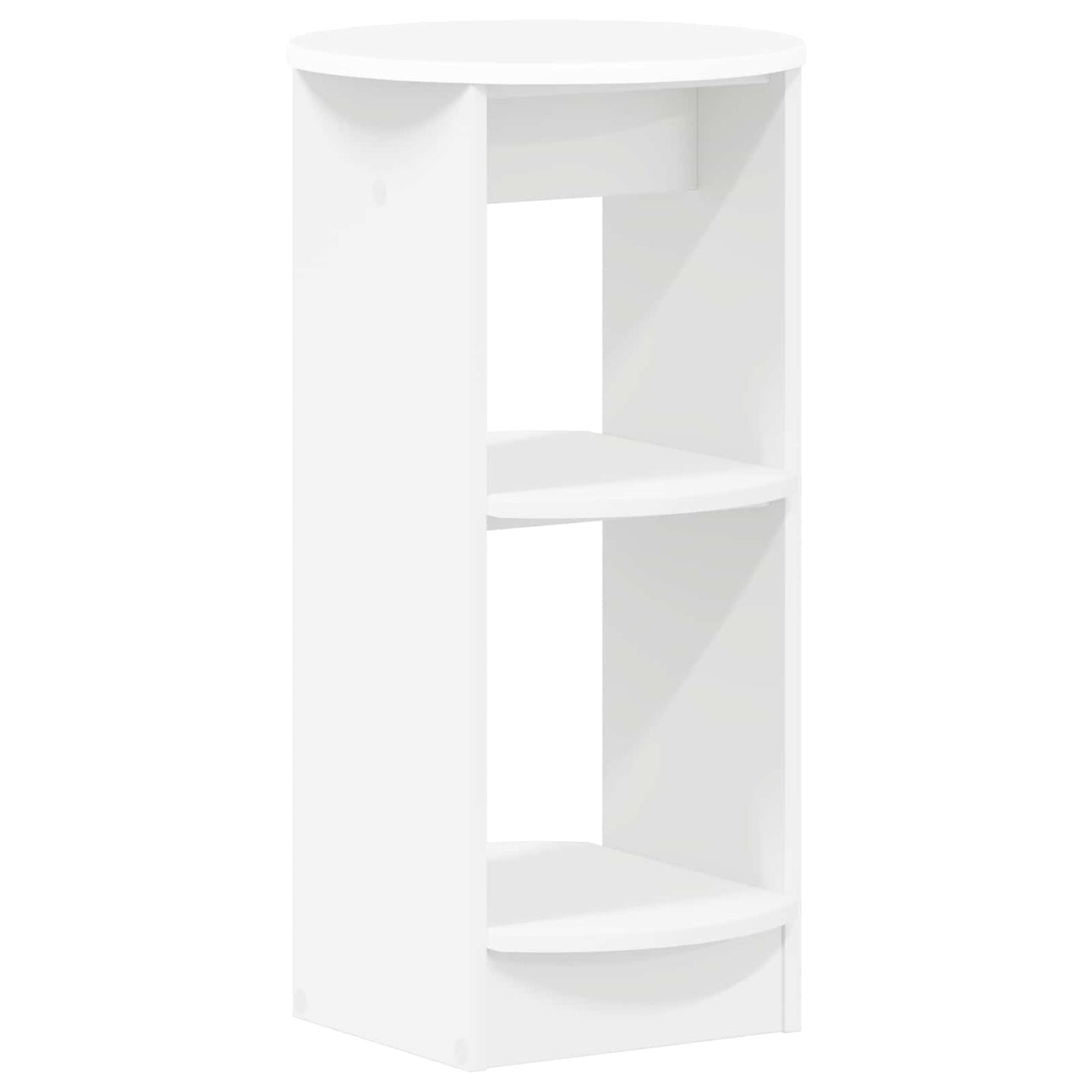 Side Cabinet White Engineered Wood