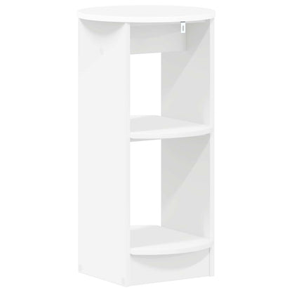 Side Cabinet White Engineered Wood