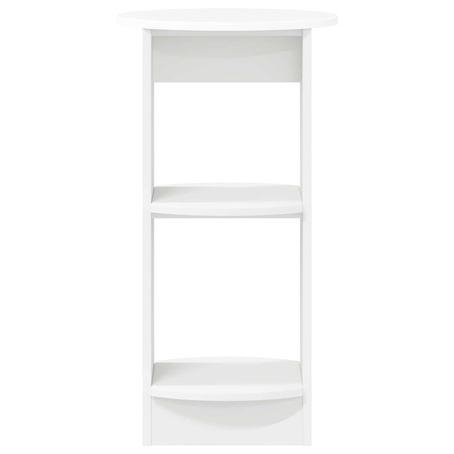 Side Cabinet White Engineered Wood