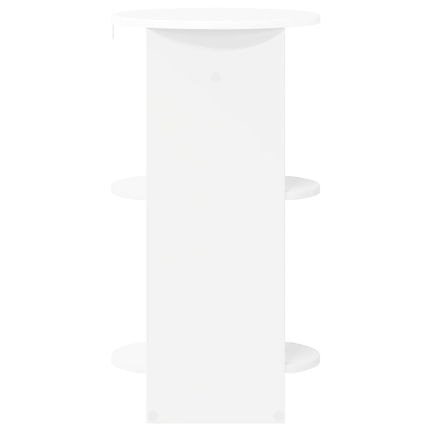 Side Cabinet White Engineered Wood